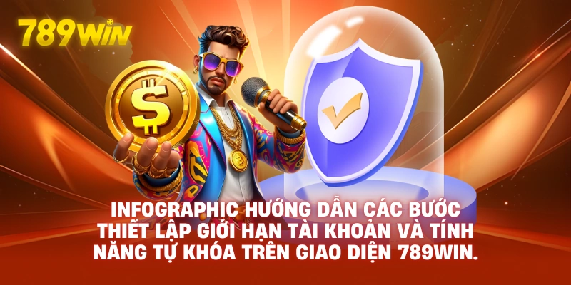 hướng dẫn các bước thiết lập giới hạn tài khoản và tính năng tự khóa trên giao diện 789WIN.